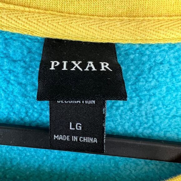 Disney Pixar Luxo Jr. & Logo Colorblock Pullover Crewneck Sweatshirt Size Large - Picture 4 of 7